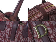 画像をギャラリービューアに読み込む, [USED/中古]Christian Dior クリスチャンディオール ハンドバッグ レッド キャンバス レザー ゴールド金具 Bランク 中古 4b000977