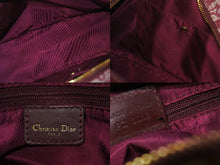 画像をギャラリービューアに読み込む, [USED/中古]Christian Dior クリスチャンディオール ハンドバッグ レッド キャンバス レザー ゴールド金具 Bランク 中古 4b000977
