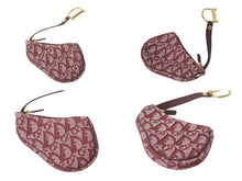 画像をギャラリービューアに読み込む, [USED/中古]Christian Dior クリスチャンディオール ハンドバッグ レッド キャンバス レザー ゴールド金具 Bランク 中古 4b000977