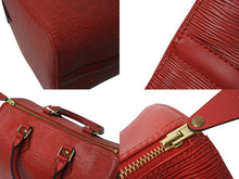 Load image into Gallery viewer, 極美品 LOUIS VUITTON ルイヴィトン スピーディ25 ハンドバッグ M43017 エピ レザー レッド ゴールド金具 中古 4b000982
