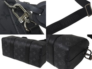 極美品 LOUIS VUITTON ルイヴィトン シティ キーポル ショルダーバッグ M45936 モノグラム エクリプス キャンバス 中古 4b000983