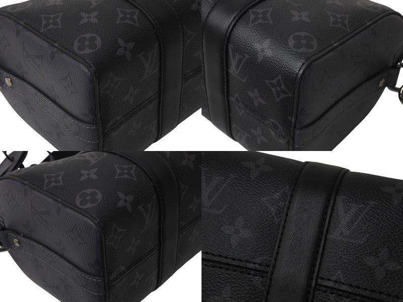 極美品 LOUIS VUITTON ルイヴィトン シティ キーポル ショルダーバッグ M45936 モノグラム エクリプス キャンバス 中古 4b000983