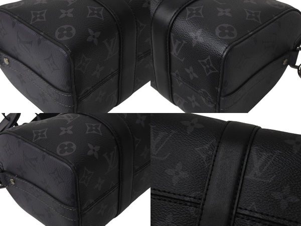 極美品 LOUIS VUITTON ルイヴィトン シティ キーポル ショルダーバッグ M45936 モノグラム エクリプス キャンバス 中古 4b000983