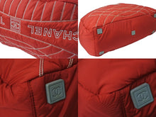 画像をギャラリービューアに読み込む, 極美品 CHANEL シャネル スポーツライン 2WAYボストンバッグ ココマーク 10番台 ナイロン レッド ホワイト 中古 4b000989