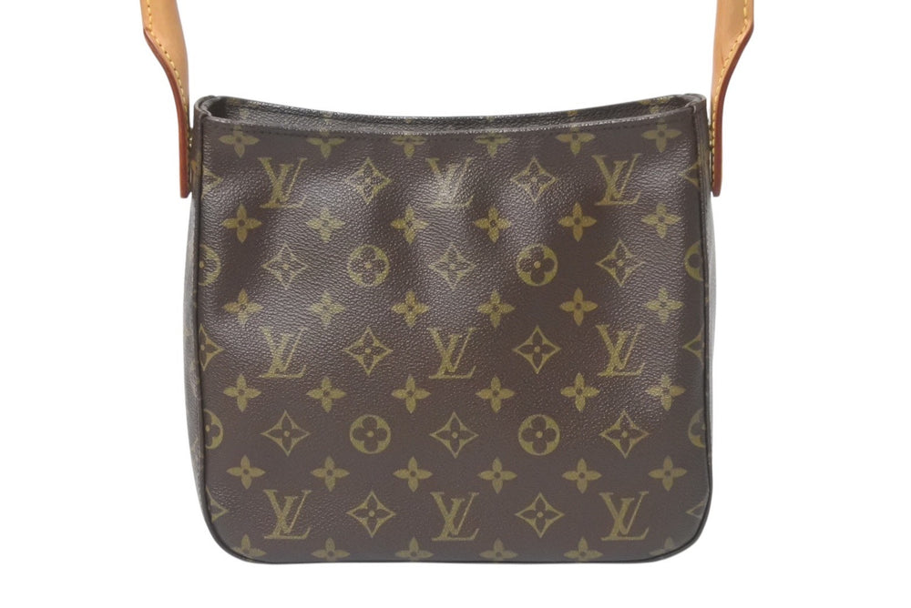 Very good condition LOUIS VUITTON Looping MM handbag M51146 Monogram Gold hardware Brown Used 4b000995