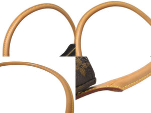 極美品 LOUIS VUITTON ルイヴィトン ルーピングMM ハンドバッグ M51146 モノグラム ゴールド金具 ブラウン 中古 4b000995