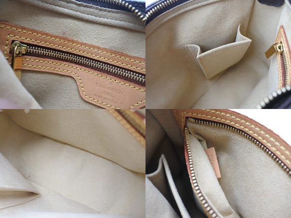 極美品 LOUIS VUITTON ルイヴィトン ルーピングMM ハンドバッグ M51146 モノグラム ゴールド金具 ブラウン 中古 4b000995