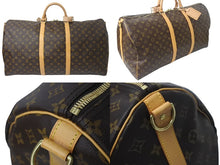 画像をギャラリービューアに読み込む, 極美品 LOUIS VUITTON ルイヴィトン キーポル バンドリエール60 ボストンバッグ M41412 モノグラム PVC レザー ブラウン 中古 4b001000