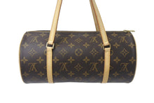 Load image into Gallery viewer, LOUIS VUITTON ルイヴィトン パピヨン30 ハンドバッグ ポーチ M51385 筒型 モノグラムキャンバス ブラウン 美品 中古 4b001009