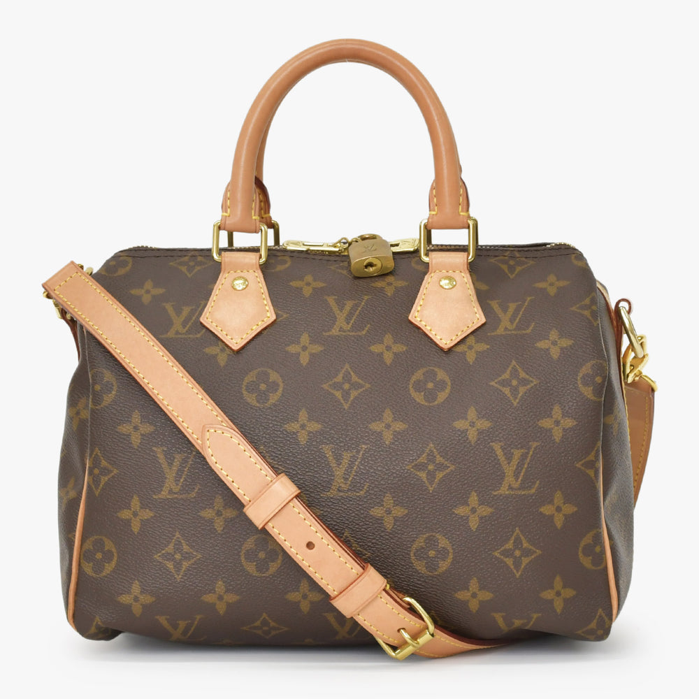 Very good condition LOUIS VUITTON Speedy Bandouliere 25 Handbag M41113 Monogram Brown Used 4a001019