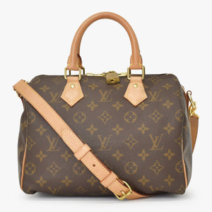 Very good condition LOUIS VUITTON Speedy Bandouliere 25 Handbag M41113 Monogram Brown Used 4a001019