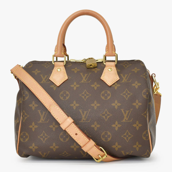 Very good condition LOUIS VUITTON Speedy Bandouliere 25 Handbag M41113 Monogram Brown Used 4a001019