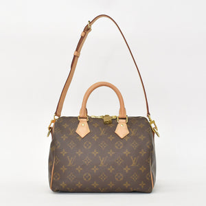 Very good condition LOUIS VUITTON Speedy Bandouliere 25 Handbag M41113 Monogram Brown Used 4a001019