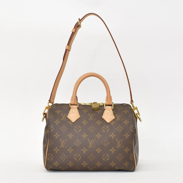 Very good condition LOUIS VUITTON Speedy Bandouliere 25 Handbag M41113 Monogram Brown Used 4a001019