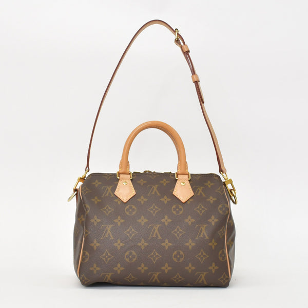 Very good condition LOUIS VUITTON Speedy Bandouliere 25 Handbag M41113 Monogram Brown Used 4a001019