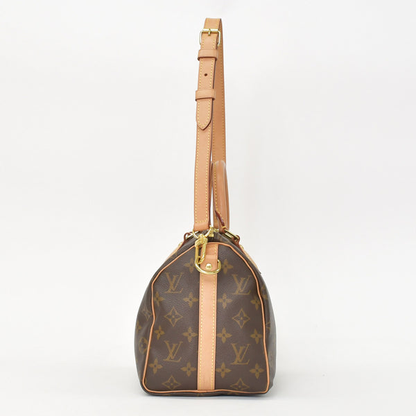 Very good condition LOUIS VUITTON Speedy Bandouliere 25 Handbag M41113 Monogram Brown Used 4a001019