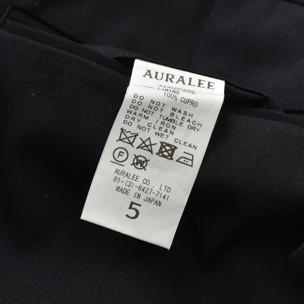 AURALEE オーラリー Pants パンツ 24SS ライトウール LIGHT WOOL MAX GABARDINE TWO-TUCK SLACKS A24SP03MG 美品 中古 4a001048