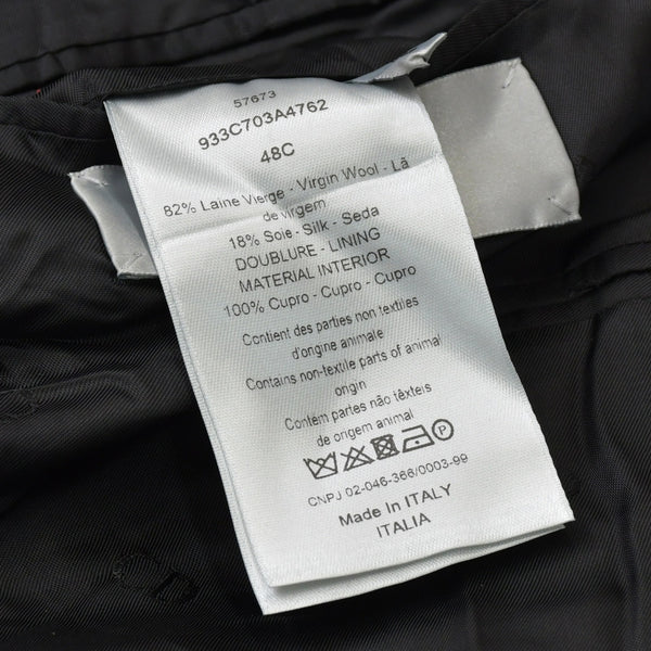 DIOR ディオール テーラードジャケット Tailored Jacket 933C703A4762 ブラック 美品 中古 4a001049
