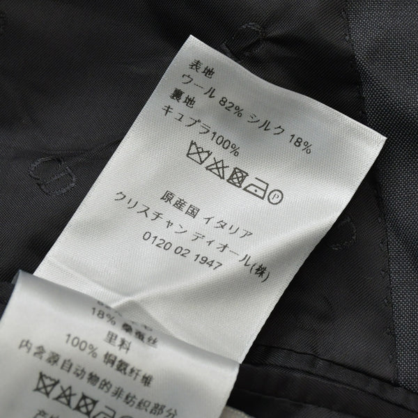 DIOR ディオール テーラードジャケット Tailored Jacket 933C703A4762 ブラック 美品 中古 4a001049