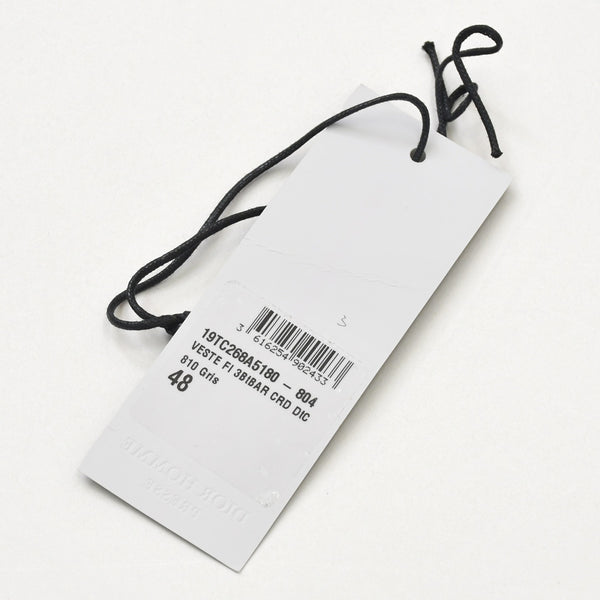 DIOR テーラードジャケット Tailored Jacket 19TC268A5180 グレー サイズ48 ウール100% 美品 中古 4a001050
