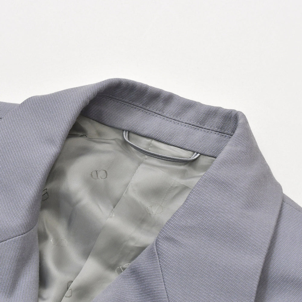 DIOR テーラードジャケット Tailored Jacket 19TC268A5180 グレー サイズ48 ウール100% 美品 中古 4a001050
