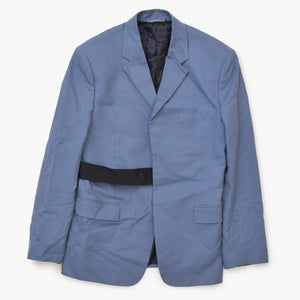 DIOR ディオール テーラードジャケット Tailored Jacket 193C261A4451 ブルー サイズ48 コットン100% 美品 中古 4a001051