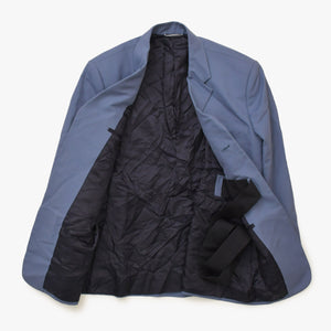DIOR ディオール テーラードジャケット Tailored Jacket 193C261A4451 ブルー サイズ48 コットン100% 美品 中古 4a001051