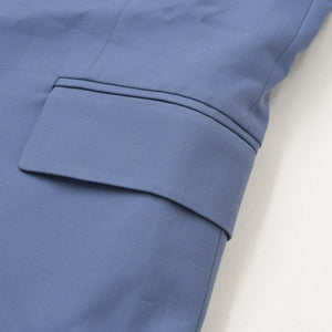 DIOR ディオール テーラードジャケット Tailored Jacket 193C261A4451 ブルー サイズ48 コットン100% 美品 中古 4a001051