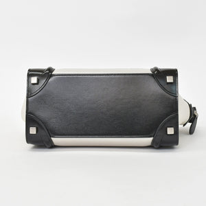 CELINE セリーヌ Micro Shopper luggage Handbag ラゲージ マイクロショッパー ハンドバッグ W-CU-2166 フィービー期 美品 中古 4a001098