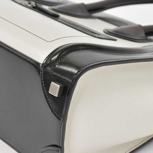 CELINE セリーヌ Micro Shopper luggage Handbag ラゲージ マイクロショッパー ハンドバッグ W-CU-2166 フィービー期 美品 中古 4a001098