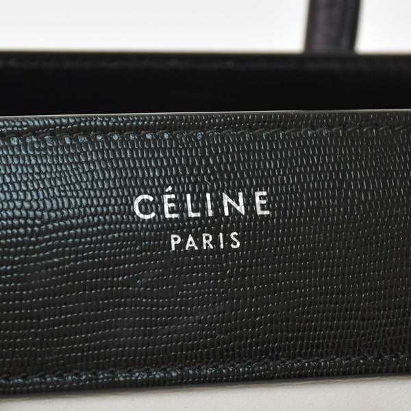 CELINE セリーヌ Micro Shopper luggage Handbag ラゲージ マイクロショッパー ハンドバッグ W-CU-2166 フィービー期 美品 中古 4a001098