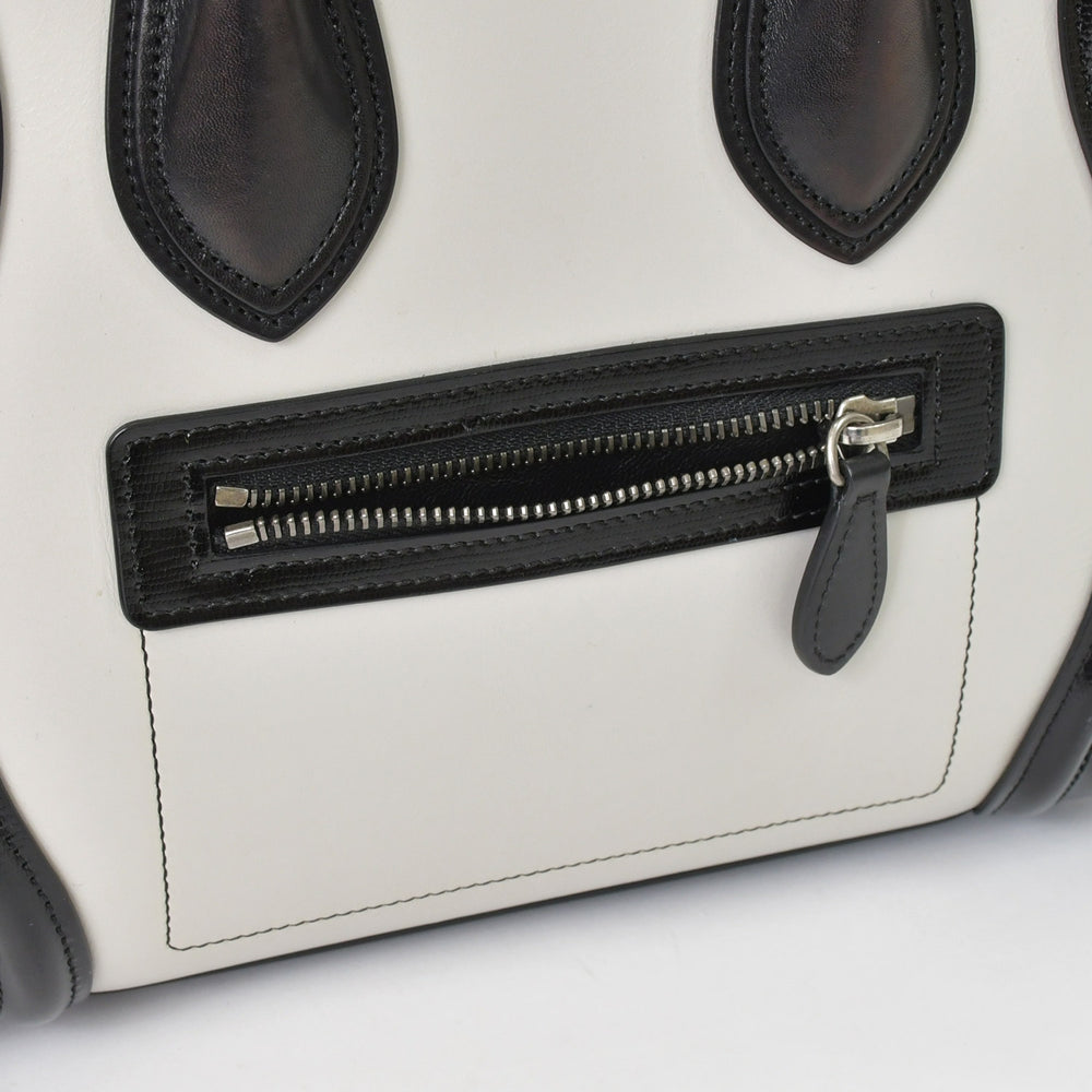 CELINE セリーヌ Micro Shopper luggage Handbag ラゲージ マイクロショッパー ハンドバッグ W-CU-2166 フィービー期 美品 中古 4a001098