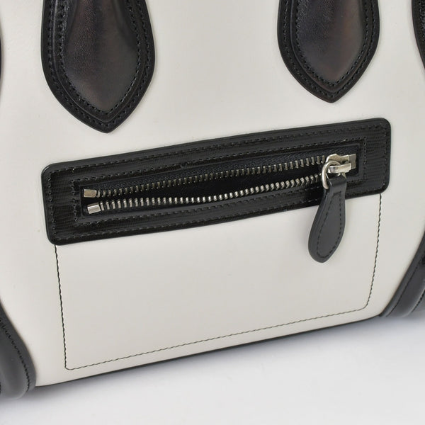 CELINE セリーヌ Micro Shopper luggage Handbag ラゲージ マイクロショッパー ハンドバッグ W-CU-2166 フィービー期 美品 中古 4a001098