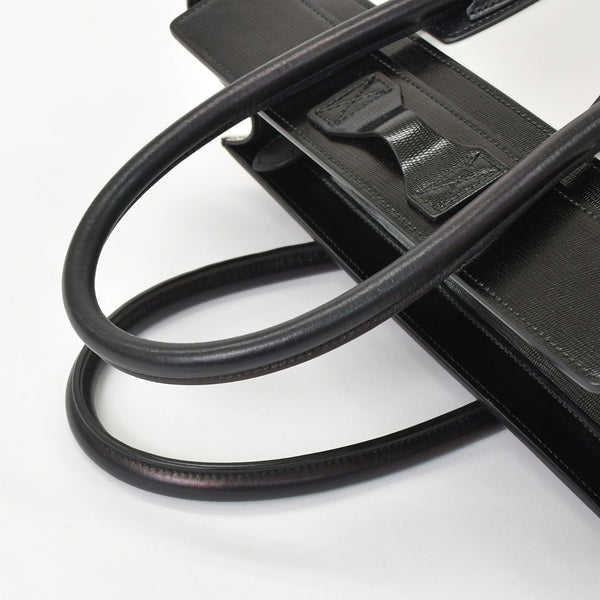 CELINE セリーヌ Micro Shopper luggage Handbag ラゲージ マイクロショッパー ハンドバッグ W-CU-2166 フィービー期 美品 中古 4a001098