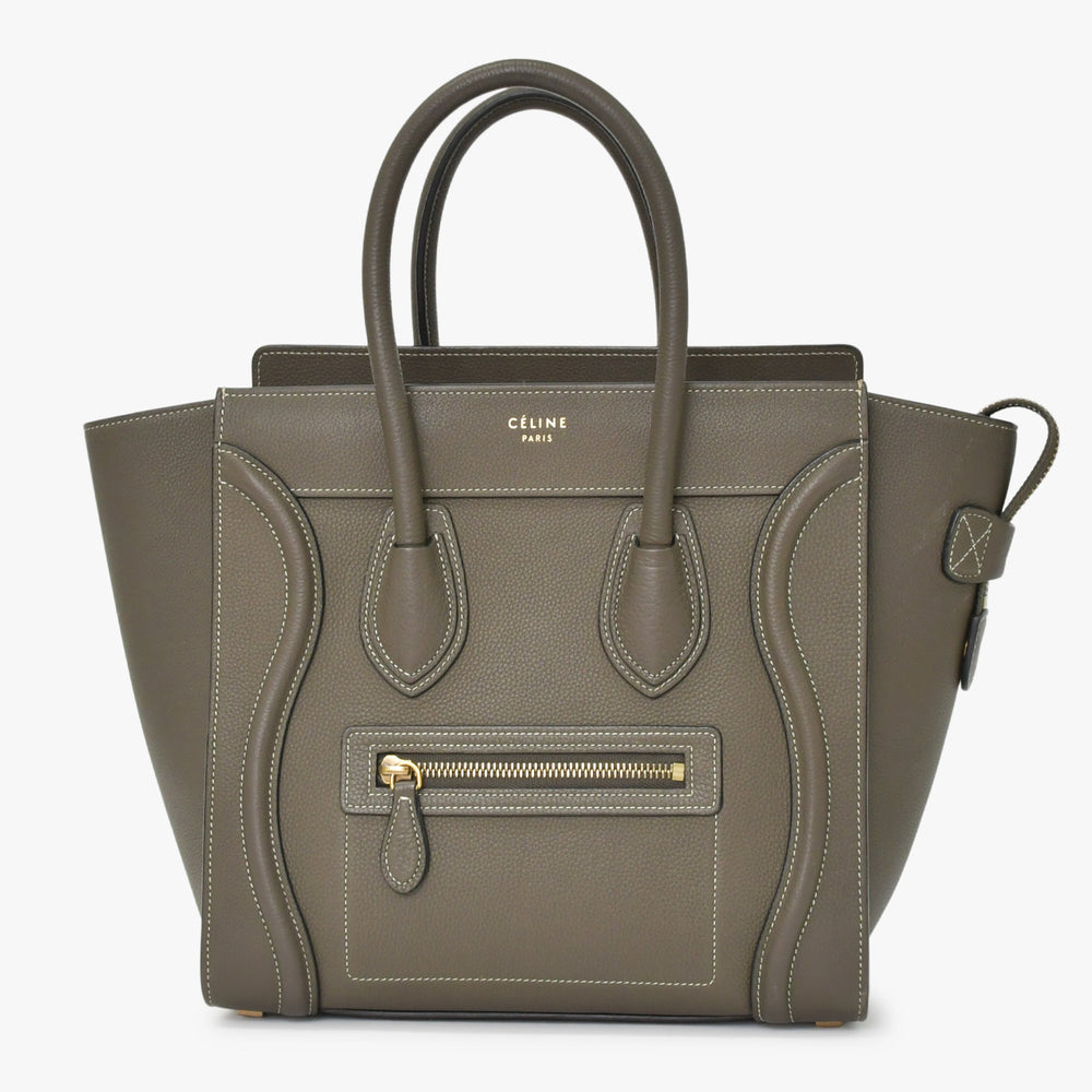 極美品 CELINE セリーヌ Micro Shopper luggage Handbag ラゲージ マイクロショッパー ハンドバッグ F-CU-1147 フィービー期 中古 4a001100