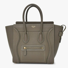 極美品 CELINE セリーヌ Micro Shopper luggage Handbag ラゲージ マイクロショッパー ハンドバッグ F-CU-1147 フィービー期 中古 4a001100