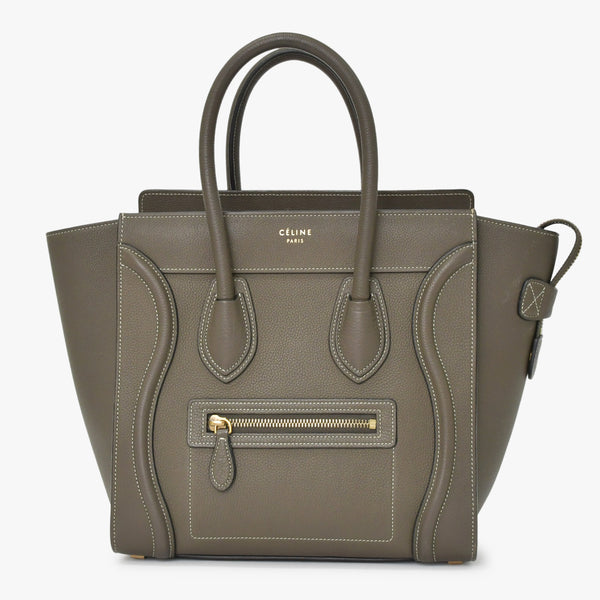 極美品 CELINE セリーヌ Micro Shopper luggage Handbag ラゲージ マイクロショッパー ハンドバッグ F-CU-1147 フィービー期 中古 4a001100