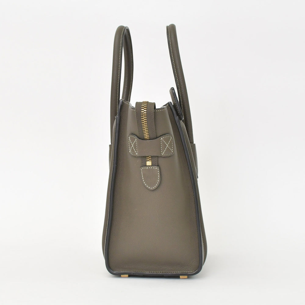 極美品 CELINE セリーヌ Micro Shopper luggage Handbag ラゲージ マイクロショッパー ハンドバッグ F-CU-1147 フィービー期 中古 4a001100