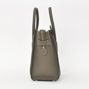 極美品 CELINE セリーヌ Micro Shopper luggage Handbag ラゲージ マイクロショッパー ハンドバッグ F-CU-1147 フィービー期 中古 4a001100