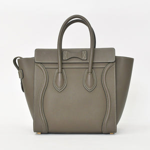 極美品 CELINE セリーヌ Micro Shopper luggage Handbag ラゲージ マイクロショッパー ハンドバッグ F-CU-1147 フィービー期 中古 4a001100