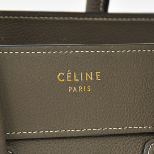 極美品 CELINE セリーヌ Micro Shopper luggage Handbag ラゲージ マイクロショッパー ハンドバッグ F-CU-1147 フィービー期 中古 4a001100