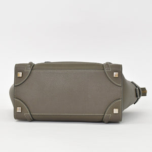 極美品 CELINE セリーヌ Micro Shopper luggage Handbag ラゲージ マイクロショッパー ハンドバッグ F-CU-1147 フィービー期 中古 4a001100