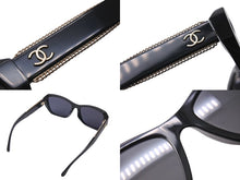 Load image into Gallery viewer, 極美品 CHANEL シャネル サングラス アイウェア 5516-A c.622/48 サイズ56□17 140 ココマーク ブラック 中古 4b001104
