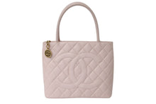 Load image into Gallery viewer, 極美品 CHANEL シャネル 復刻トート ハンドバッグ A01804 ココマーク キャビアスキン ピンク 6番台 中古 4b001139