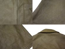 画像をギャラリービューアに読み込む, PRADA プラダ ナッパレザー ジップアップ半袖シャツ UPC210 サイズ50 24SS ベージュ トライアングルロゴパッチ 良品 中古 4b001240