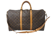 画像をギャラリービューアに読み込む, LOUIS VUITTON ルイヴィトン キーポルバンドリエール50 モノグラムキャンバス M41416 ボストンバッグ 美品 中古 4b001253