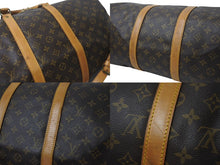 画像をギャラリービューアに読み込む, LOUIS VUITTON ルイヴィトン キーポルバンドリエール50 モノグラムキャンバス M41416 ボストンバッグ 美品 中古 4b001253