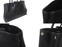 画像をギャラリービューアに読み込む, 極美品 CHROME HEARTS クロムハーツ 3セメタリー トートバッグ レザー ハンドバッグ ブラック シルバー925 中古 4b001262