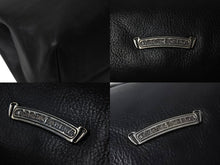 画像をギャラリービューアに読み込む, 極美品 CHROME HEARTS クロムハーツ 3セメタリー トートバッグ レザー ハンドバッグ ブラック シルバー925 中古 4b001262