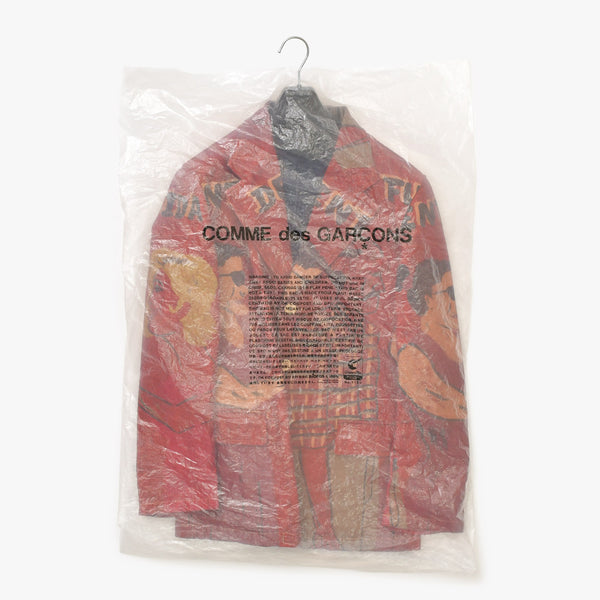 COMME DES GARCONS HOMME Jacket HI-J021 02SS Size M Cotton Red Good Condition Used 4a001296
